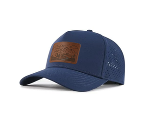 Direct usine étanche 5 panneaux Laser Performance Golf chapeaux personnalisé en cuir Patch Logo incurvé perforé Sport casquettes pour la course - Product Image 3