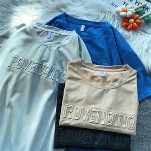 Camisas bordadas en relieve con patrón de caracteres sostenibles con estampado de algodón 100% personalizado ecológico para hombre - Product Image 2