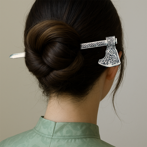 Hache unique du roi Ragnar des Vikings, tête en acier à haute teneur en carbone de qualité industrielle, manche en bois naturel pour le camping en plein air et la survie - Product Image 4