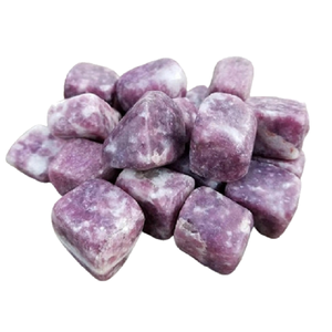 Vente en gros de lépidolite en cristal naturel dégringolée pierre sculptée pierre de guérison agate galet pierre précieuse pour Reiki Chakra pierre dégringolée en vrac - Product Image 2