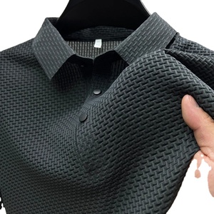 Summer New Men's Short Sleeve T-shirt Cool and Breathable POLO Shirt Business Casual Sweat-absorbant Top - Product Image 5