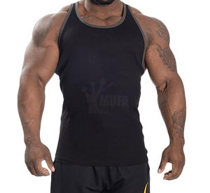 Custom Bodybuilding Stringer tank Tops <b>Mens</b> Gym <b>Singlets</b> Stringer Cotton Activewear Fitness Wear Muscle Sleeveless Stringers - Product Image 6
