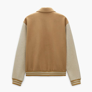 Venta al por mayor fábrica personalizar logotipo colorido manga larga parche cosido Streetwear Varsity tallas grandes chaquetas de hombre - Product Image 6