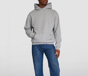 Sudadera con capucha de gran tamaño para hombre con estilo Sudadera de moda con bolsillo frontal Ropa cómoda 100% algodón Peso pesado - Product Image 2