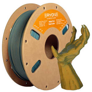 Eryone PLA Matte Double-Couleur Filament 1kg/Bobine Mixable quantité minimale de commande 20 Rouleaux 30-100 mm/s Vitesse D'impression 190-220C Température De La Buse - Product Image 6