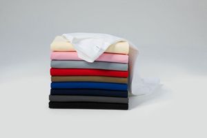 Usine directe lâche couleur unie grande taille T-Shirt personnalisable à manches courtes tricoté Style formel dernier modèle T-shirt pour hommes - Product Image 4