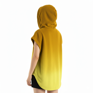 Sweats à capuche sans manches pour femmes, ourlet rond doux et élégant, couleurs personnalisées, tailles, design, coton de haute qualité, prix de gros, sweats à capuche en vrac - Product Image 2