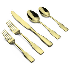 Lavish Cubiertos de acero pulido brillante Cubiertos Cuchara 15 piezas Juego de cubiertos de grado alimenticio de nuevo diseño Buen precio Acero con espejo - Product Image 4