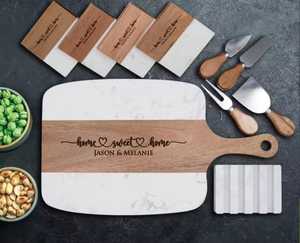 เขียงไม้เนื้อแข็งสำหรับเตรียมอาหารเขียงเสิร์ฟหรือชิ้นจัดแสดงที่สวยงาม - Product Image 2