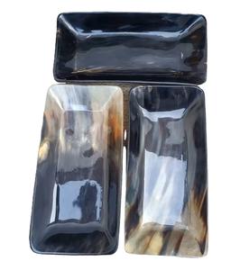 2025 nueva llegada 100% impresionante bandeja de servicio de cuerno de búfalo natural hecha por Zamzam Impex a precio mayorista - Product Image 1