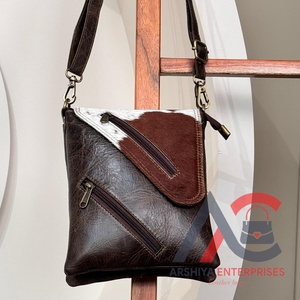 Nouveaux cheveux sur la peau de vache fourrure sac à bandoulière multi-usages nouveauté sacs élégants unisexe en cuir véritable sac de luxe pour les utilisations des femmes - Product Image 1