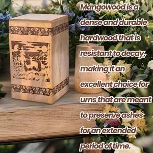 Handcrafted Wooden Cremation Human <b>Pet</b> Burial <b>casket</b> Large Keepsake for Ashes for Ground Burial <b>Pet</b> <b>Urn</b> for Dogs & Cat - Product Image 2