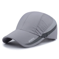 Fallschirm Stoff 6 Panel gebogene Krempe Baseball Cap benutzer definierte Stickerei Distressed Schnalle Strap back Hut für Männer Vintage Style