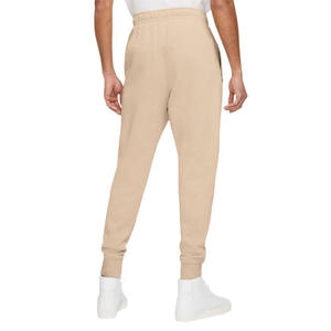 Joggers personnalisés pour hommes, pantalons confortables et légers en toile avec bas côtelés et logo, couleur champagne de haute qualité - Product Image 2
