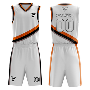 Venta al por mayor de camisetas de baloncesto con impresión por sublimación personalizada conjunto de pantalones cortos 100% tela de malla de poliéster transpirable de talla grande opciones - Product Image 5