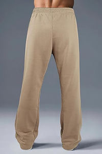 กางเกงวอร์มผ้าแคนวาสสีพื้นคุณภาพสูงสำหรับผู้ชาย ระบายอากาศได้ดี เป็นมิตรกับสิ่งแวดล้อม เอวยางยืด ทรงหลวม เหมาะสำหรับออกกำลังกายและฟิตเนส - Product Image 6