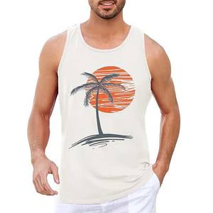 Camiseta sin mangas de verano para hombre, chaleco sólido de estilo callejero, Camiseta deportiva informal para gimnasio, camiseta muscular de punto de algodón transpirable - Product Image 6