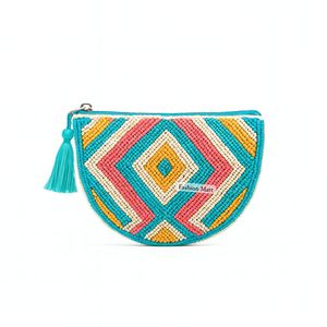 Vacay Mode Turquoise Beaded Clutch Beach Vacation Handmade Purse - Product Image 5