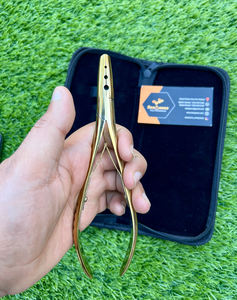 Profesional 24K chapado en oro de grado quirúrgico de acero inoxidable microperlas extensión de cabello alicates herramienta de extensión de cabello - Product Image 3