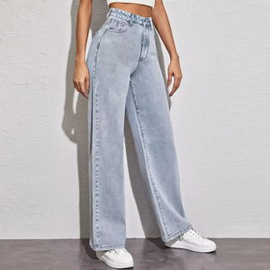 Jeans pour femmes de qualité supérieure, nouveau design, poches, jeans personnalisés de haute qualité, vente en gros ODM, jeans en denim pour femmes - Product Image 3