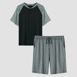 ชุดเสื้อยืดแขนสั้นลำลองสำหรับผู้ชายชุดกีฬาสำหรับฤดูร้อนที่มีน้ำหนักเบาปรับแต่งได้พร้อมตัวเลือกเนื้อผ้าระบายอากาศได้ดี - Product Image 3