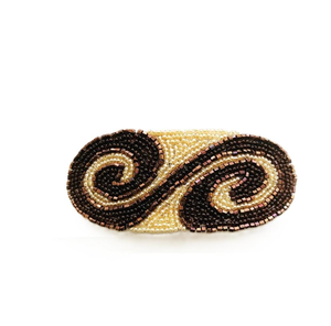 Broche único hecho a mano con cuentas y diseño de bordado con cuentas de semilla, broche de lujo con bordado de cuentas de semilla para ropa - Product Image 5