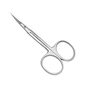 Ciseaux à cuticules pour manucure, polissage miroir, style russe, lame incurvée à pointe pointue, ciseaux en acier inoxydable avec emballage personnalisé - Product Image 3