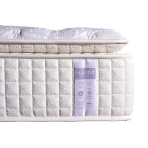 Colchón Bio Luxe Queen Premium Híbrido con Núcleo de Resortes y Pillow Top, Diseño Contemporáneo, Soporte Zonado, Espuma con más de 30 cm de Grosor, Firmeza Media - Product Image 6