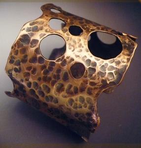 Pulsera de moda curativa con estilo, brazaletes de bienestar y moda con grabado de Chakra, regalo elegante, Estrella Vintage, cobre Unisex - Product Image 1