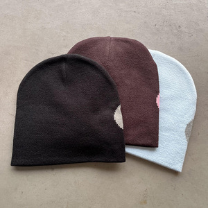 Novedad de 2025, fabricante, logotipo personalizado, sombreros de punto con puños de invierno, sombrero de Hip hop a la moda para hombres, gorros cálidos - Product Image 3