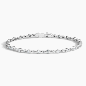 Estilo romántico 6 pulgadas Moissanite Diamond Tennis Bracelet 925 Premium Iced Silver Hip Hop Street Fashion Regalo de moda para ella - Product Image 6