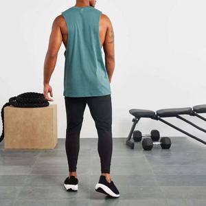 Camisetas sin mangas con logotipo personalizado para hombre, chaleco deportivo transpirable de punto sin mangas para entrenamiento, chaleco de talla grande para correr y Culturismo - Product Image 6