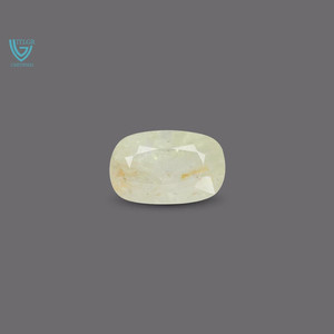 Zafiro Amarillo Natural de 7.64 Quilates (Pukhraj) - Gema Suelta con Corte Esmeralda Facetado - Product Image 1