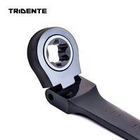 Clé à cliquet flexible à double boîtier 72 dents, matériau CR-V, modèle XC56036, fabriquée à Taïwan