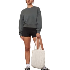 Pull-over oversize pour femme le plus vendu avec col rond et manches longues pour l'hiver, logo personnalisé, respirant 2026 - Product Image 2