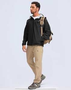 Chaqueta de ciclismo impermeable ligera con capucha para hombre, cortavientos plegable ultraligera para correr, ciclismo recubierto para protección - Product Image 5