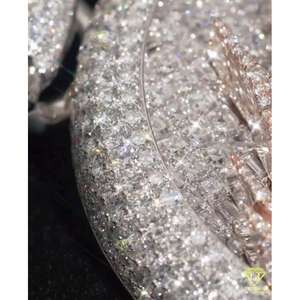 Iced Out Hip Hop colgante VVS Moissanite colgante Plata de Ley 925 joyería hecha a mano personalizada - Product Image 6