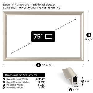 ทีวีจอแบนขนาด 75 นิ้ว กรอบโลหะผสมเงินเยอรมัน ใช้ได้กับแผงวงจร LCD และอุปกรณ์เสริม กรอบทีวี - Product Image 6