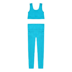 Nouveauté Ensemble de yoga et d'entraînement 2 pièces de haute qualité pour femmes, vêtements de yoga de fitness et de sport personnalisés, motif solide à vendre - Product Image 5