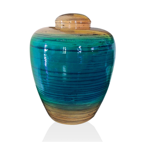 Wholesaler Manufacture Spun Bamboo Cremation Urn for Ashes ODM Bamboo Urn Decorative From Vietnam - Product Image 5