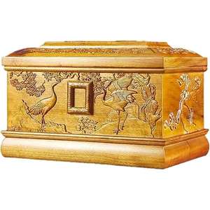 Urnas de ceniza de cremación de madera de estilo europeo para adultos Urnas de madera grabadas únicas personalizables DE LA India - Product Image 2