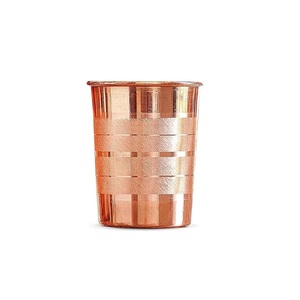 แก้วทองแดงบริสุทธิ์ขัดเงาทรงกลมสำหรับดื่มน้ำบ้านโรงแรมร้านอาหาร - Product Image 2