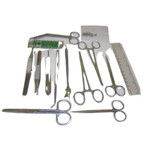 Kit Set Large Animal Student College Veterinary Medical Dissecting Dissection Bandage Scissors Kelly Forceps