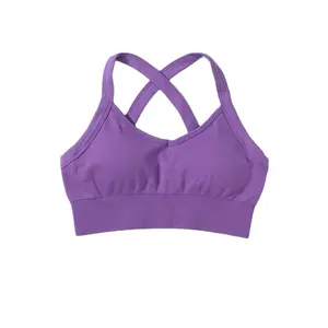 KKXIU Ensemble de soutien-gorge de sport tricoté sans couture Soutien-gorge de yoga antichoc haute résistance pour la course à pied - Product Image 1