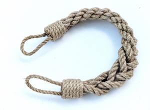 Sujetadores de Cortinas.. Sujetadores de Cortinas Trenzados Naturales, Decoración Rústica para Ventanas..Cuerda de Yute - Product Image 2