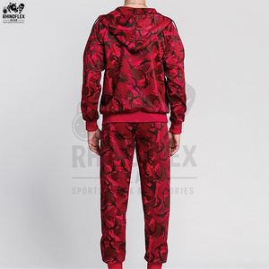 Conjuntos de Chándal de Camuflaje Personalizados para Hombre, Sudadera con Capucha y Cremallera de Manga Larga y Pantalones Deportivos, Chándales de Camuflaje con Cremallera para Hombre - Product Image 5