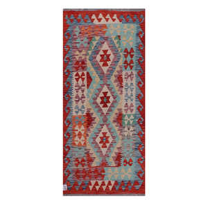 Alfombras Imaco, Alfombra Kilim de Maimana, Afganistán, 198 x 87 cm, Alfombras y Juegos de Alfombras - Product Image 1