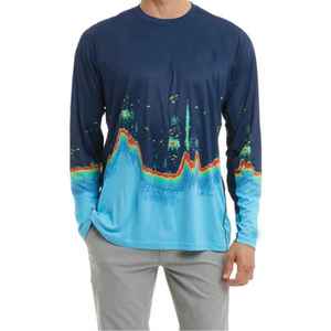 Chemise de pêche de haute qualité 2026 pour hommes, protection solaire UPF50, séchage rapide, légère, sublimation, 100% polyester, respirante, confortable - Product Image 1