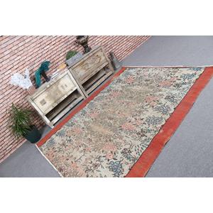 Grand tapis turc, tapis vintage 5,9x7,1 pieds, tapis en laine rouge - Product Image 1