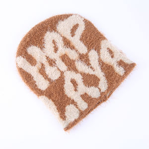 Gorro de Mohair de Alta Calidad con Material de Mohair, Logotipo Personalizado, Gorro de Jacquard Estampado, Gorro de Punto - Product Image 6